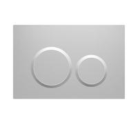 Wunderbad Piastra di pressione nera opaca, compatibile con Geberit Sigma UP 320, 1 pezzo (argento opaco)