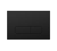 Wunderbad Placca di Scarico Universale - Compatibile con Geberit Duofix Sigma/Delta/Basic - Doppio Pulsante - Disponibile in 4 Colori (Nero opaco)