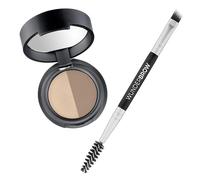 WUNDERBROW Soft Brow Define & Fill Brow Powder Duo (Biondo) - Trucco per Sopracciglia dall’Effetto Naturale con Pennello a Doppia Punta, Vegan & Cruelty-Free