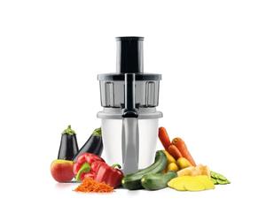 Wundermix - WunderSlicer® V2 Tagliaverdure per Bimby TM6 TM5 • Affetta & grattugia verdure & frutta nel Bimby • Utensile da cucina innovativo • Made in Germany