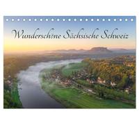 Wunderschöne Sächsische Schweiz (Tischkalender 2026 DIN A5 quer), CALVENDO Monatskalender: Erleben Sie die einzigartige und atemberaubende Landschaft der Sächsischen Schweiz.