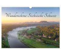 Wunderschöne Sächsische Schweiz (Wandkalender 2026 DIN A3 quer), CALVENDO Monatskalender: Erleben Sie die einzigartige und atemberaubende Landschaft der Sächsischen Schweiz.