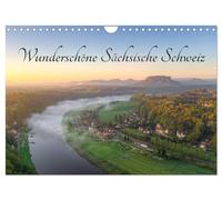 Wunderschöne Sächsische Schweiz (Wandkalender 2026 DIN A4 quer), CALVENDO Monatskalender: Erleben Sie die einzigartige und atemberaubende Landschaft der Sächsischen Schweiz.