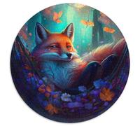 Wunderschönes Fuchs-Puzzle für Erwachsene, 1000-teiliges Papierpuzzle, Weihnachtsgeschenk für Teenager, Stressabbau, cooles einzigartiges Geschenk für die Familie, 1000 Teile (67,5x67,5cm)