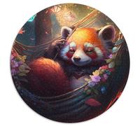 Wunderschönes Puzzle für Erwachsene mit 1000 Teilen zum Thema Roter Panda, Papppuzzle, ideal als Dekoration für Zuhause und Büro, perfektes Geschenk zum Geburtstag, 1000 Teile (67,5x67,5cm)