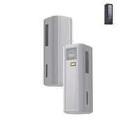 WUNIAK Custodia per Xiaomi 212W HyperCharge P03MI Power Bank 25000 mAh, in morbido silicone, protettiva, portatile, antigraffio, resistente agli urti, con cordino, colore grigio.