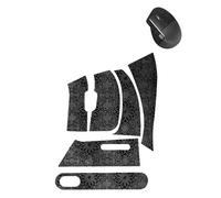 WUNIAK Nastro antiscivolo per mouse wireless Logitech MX, ultra sottile, assorbe il sudore, lavabile, riutilizzabile, impugnatura antiscivolo per controllo di gioco eSport, motivo fiocco di neve nero