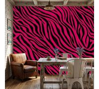 WunM Studio Carta Da Parati Moderna 300x210cm Animali selvatici e alla moda Fotomurala strisce di zebra Decorazione da Muro XXL Poster Gigante Design Carta per pareti,non autoadesiva,traspirante