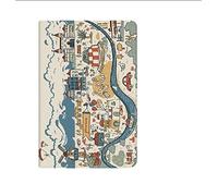 WunM Studio Custodia per nuovissimo Kindle 10a Generazione 2019,Leggera Pelle PU Protettiva Auto Sleep Slot per Amazon Kindle E-Reader 6 Pollici 2019 Release,Vintage Romance Holiday Park