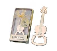 WUNZILO 1 pezzo Apribottiglie a forma di chitarra, amante della musica, apribottiglie per birra, apribottiglie per feste musicali, regali musicali in metallo per uomini