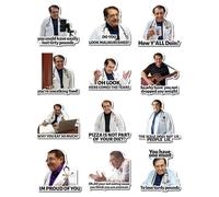 WUNZILO 12 Pezzi magneti per frigorifero, Dottore Stravagante divertenti, multicolore, sintetico, magneti per frigo, frigorifero, armadietti, uffici