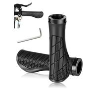 WUNZILO Impugnature per Biciclette, manopole per bici,Manopole Bicicletta Ergonomiche con 2 Tappi di Chiusura in Alluminio espandibili, per MTB/Mountain/Downhill/Foldable/Urban Bicycles/Scooter
