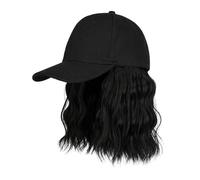 WUODHTW Cappello da baseball da donna parrucca cappello bobo testa parrucca estiva breve capelli ricci cappello da sole parrucca africana parrucca riccia