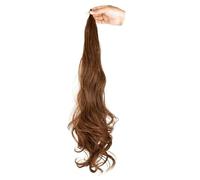 WUODHTW Extension a coda di cavallo, flessibile, avvolgente, capelli lunghi e mossi, da donna