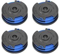 WUPEDI Bobina di Ricambio da 6 Pezzi, per tagliaerba per Greenworks G40LT 8, x 1,65 mm 40 V G40LTK2 G40LTK2x Bobina per Tosaerba(Black 4pcs)