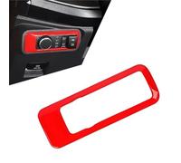 WUPEDI Cornice di copertura for interruttore fari auto, for Ford, Bronco 2021 2022 2023 2024, decorazione pannello interruttori fari anteriori gruppo interruttore fari(Rot)