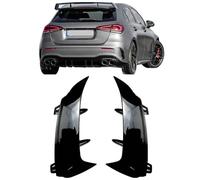 WUPEDI For, for Benz, Classe A W177 A180 A200 A220 Line Hatchback 2018-2023 Paraurti posteriore Plitter Presa d'aria Diffusore Canard labbro del diffusore posteriore(Hatchback Black)