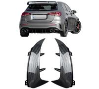 WUPEDI For, for Benz, Classe A W177 A180 A200 A220 Line Hatchback 2018-2023 Paraurti posteriore Plitter Presa d'aria Diffusore Canard labbro del diffusore posteriore(Hatchback Carbon)