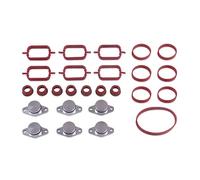 WUPEDI Guarnizione for collettore di aspirazione, piastra di aspirazione, for BMW, M57 E39 E60 E46 E38 E53 E83 E65 E61 E65 E70 E71 E92 X3 X5 X6 Guarnizione collettore motore(6X33)