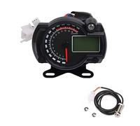 WUPEDI Indicatore di tachimetro digitale LCD for motocicletta, 15000 giri/min, contachilometri impermeabile, 7 colori, cruscotto universale Tachimetro per motocicletta(With bracket sensor)