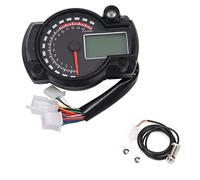 WUPEDI Indicatore di tachimetro digitale LCD for motocicletta, 15000 giri/min, contachilometri impermeabile, 7 colori, cruscotto universale Tachimetro per motocicletta(With sensor)