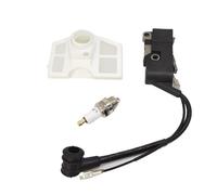 WUPEDI Kit connettore Filtro Aria Bobina di accensione Motosega 4500 5200 5800 45cc 52cc 58cc Motore Attrezzi da Giardino Pezzi Ricambio Bobina di accensione per Tosaerba