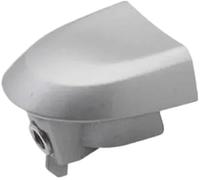 WUPEDI Maniglia per porta esterna, per Nissan Juke F15 per Cube Z12 per Tiida 2011-2015 Coperchio del tappo della serratura esterna sinistra Protezione per maniglia della porta(Silver No Hole)