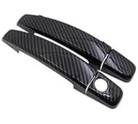 WUPEDI Maniglia per porta esterna, per Vauxhall, per Corsa D S07 2006-2013 2014 Copri maniglie per auto Decorazione antigraffio Protezione per maniglia della porta(BLACK Carbon Black 2pc)