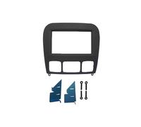 WUPEDI Pannello stereo doppio Din, for Benz, S CLASS W220 1998-2005 Fascia colore nero Radio Refitting Montaggio su cruscotto Installazione Trim Kit Face Rivestimento per fascia stereo del veicolo