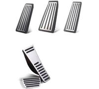 WUPEDI Pedale acceleratore for auto in acciaio inossidabile, pedale del freno, poggiapiedi, for VOLVO, XC90 XC60 S90 V90 2017 2018 2019 2020 2021, copri pedale Copripedale per auto(Black XC60 2018-202