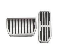 WUPEDI Pedali for auto in acciaio inossidabile, poggiapiedi for pedale del freno a gas, for Jaguar, XE XF F-Pace F Pace 2015 2016 2017 2018 LHD Copri pedale Copripedale per auto(Black AT)