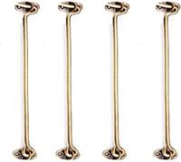 WUPNGS 4 Pezzi di Gancio e Occhiello in Ottone, for Finestra, for Cabina Resistente for Porta, Girevole for capannone(25cm)