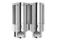 WUPNGS Distributore di Sapone Manuale a Una/Due/Tre Teste, Dispenser di Sapone a Parete, Scatola for Gel Doccia da 400 ml/800 ml/1200 ml