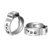WUPNGS Giubileo d'Argento. Kit assortimento di 5 Fascette stringitubo a Orecchio Singolo in Acciaio Inossidabile 304,(54.3 57.5mm)