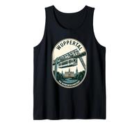 Wuppertal Germania Vintage Travel Emblem Schwebebahn Canotta