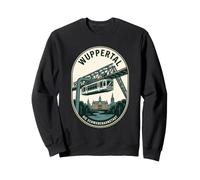 Wuppertal Germania Vintage Travel Emblem Schwebebahn Felpa