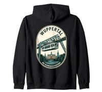 Wuppertal Germania Vintage Travel Emblem Schwebebahn Felpa con Cappuccio