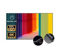 Wupro Gallery Schermo Proiettore Fisso BSP ALR Con Cornice Sottile, Supporto 4K/8K, HDR, Attivo 3D, 92 Pollici Per Proiettori A Ultra Corta Distanza E Ambienti Con Molta Luce Naturale