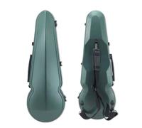 WUQIMUSC Custodia per viola da 40,6 cm, in fibra di carbonio, custodia rigida per viola, con cuscinetto per collo regolabile per dimensioni da 15 a 41,9 cm, fodera spessa, igrometro integrato, con