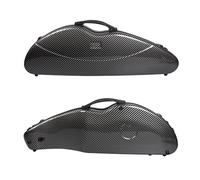 WUQIMUSC Custodia per violino 4/4 in fibra di carbonio mista leggera scatola per violino manico durevole con serratura a password