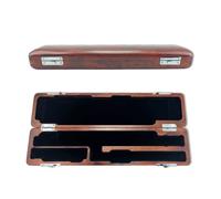 WUQIMUSC Custodia rigida per flauto, piede C, foro C, 16 tasti, scatola in legno per flauto (piede Do rosso)