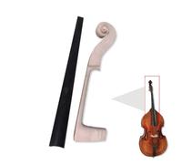 WUQIMUSC Kit tastiera e manico per contrabbasso verticale 3/4, tastiera in ebano/palissandro con testa in legno d'acero, per fai da te, parti di ricambio per contrabbasso (legno di ebano)