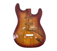 WUQIMUSC Legno di mogano della pittura gialla di stile SSS della sostituzione del corpo della chitarra elettrica per la chitarra
