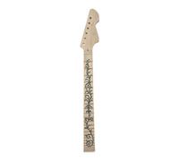 WUQIMUSC Manico per chitarra elettronica in legno d'acero, 22 tasti, 64 cm, tastiera in acero con inserto a vite sul tallone, sostituibile