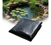WUQINC Telo per Laghetto da Giardino 1650 x 2000 cm in HDPE Laghetto Pesci di Grandi Liner Stabile Ai Raggi UV per Laghetti, Laghetti, Giardini Acquatici, Fontane, Nero