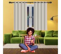 WUQINC Tende Oscuranti 1 Pezzi 240 x 210 cm Tenda Termica Isolante Freddo con Occhielli Tende per Salotto Eleganti Moderne per Camera da Letto e Soggiorno, Beige