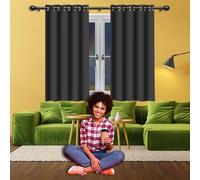 WUQINC Tende Oscuranti 1 Pezzi 270 x 210 cm Tenda Termica Isolante Freddo con Occhielli Tende per Salotto Eleganti Moderne per Camera da Letto e Soggiorno, Grigio Scuro