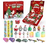 WUQNGI Calendario Avvento 2025 Bambini,Piccolo Giocattolo per Calendario dell'Avvento Bambino Bambina, 24 Giorni Creativi Giocattolo Kit con Giocattoli a Carica,Sorpresa Regalo Natale 4 5 6 7 8 Anni