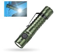 Wurkkos FC11 MINI Torcia LED Ricaricabile da 3000mAh，1300Lumen Torce a lunga portata USBC tattica con Torcia magnetica IP67 per campeggio di emergenza all'aperto，CRI 90 Verde 4000K