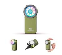 Wurkkos HD03 Mini Torcia Compatta a Clip, 680 Lumen Torcia Led Ricaricabile, 3 Modalità di illuminazione spot, flood e RGB,IPX6 Impermeabile per Campeggio Escursionismo e Alpinismo - Green
